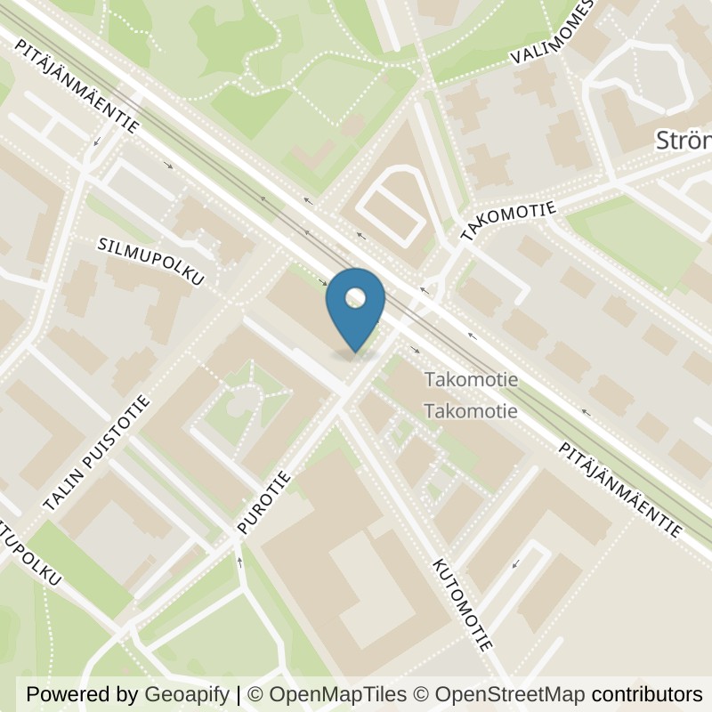 Map: location of Fitness24Seven Helsinki Pitäjänmäki in Helsingfors