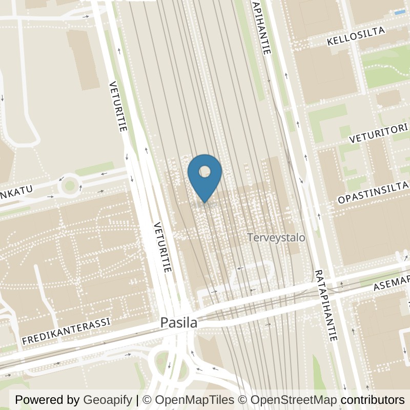 Map: location of Fitness24Seven Helsinki Tripla in Helsingfors