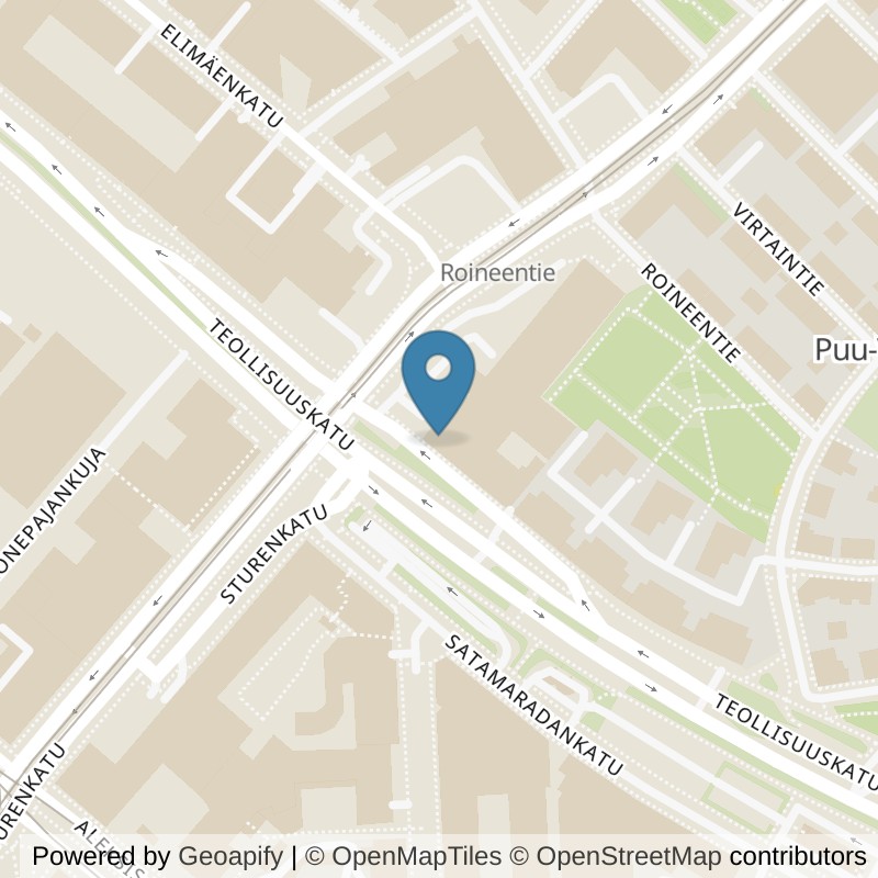 Map: location of Fitness24Seven Helsinki Vallila in Helsingfors