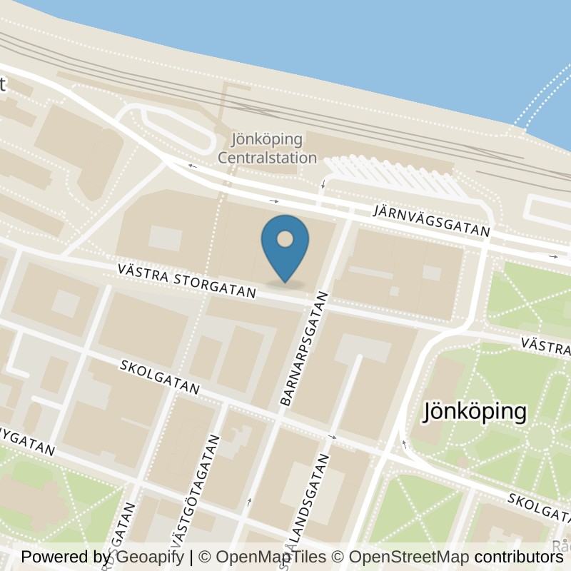 Map: location of Fitness24Seven Jönköping Väster in Jönköping