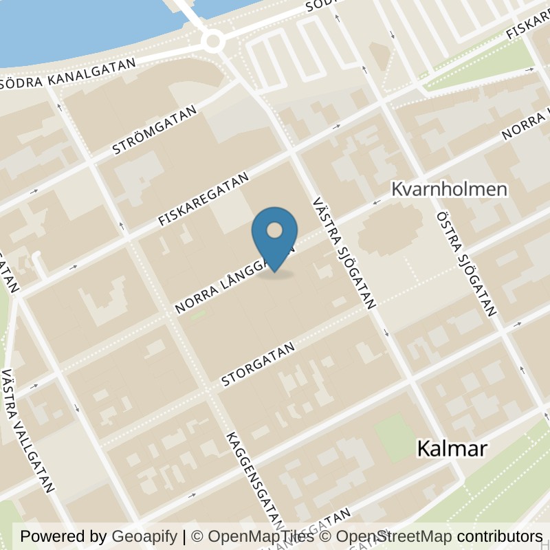 Map: location of Fitness24Seven Kalmar Centrum in Kalmar