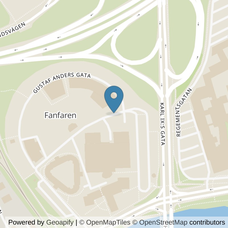 Map: location of Fitness24Seven Karlstad Fanfaren Group in Karlstad