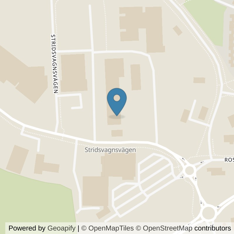 Map: location of Fitness24Seven Kristianstad Högskolan in Kristianstad