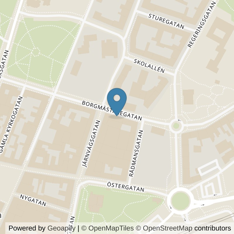 Map: location of Fitness24Seven Landskrona Centrum in Landskrona
