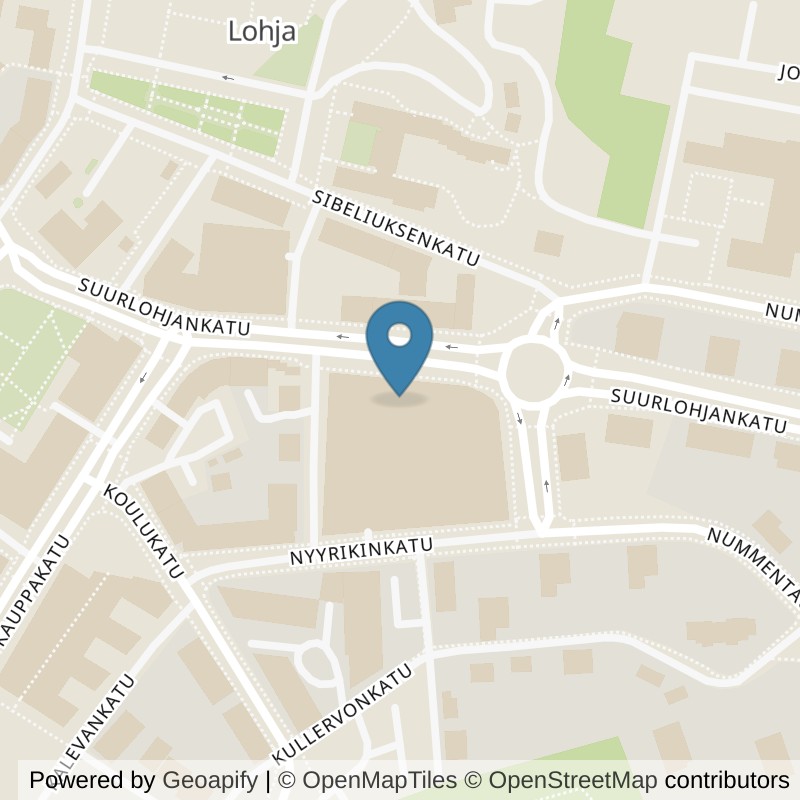 Map: location of Fitness24Seven Lohja Keskusta in Lohja