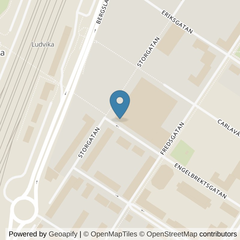Map: location of Fitness24Seven Ludvika Centrum in Ludvika