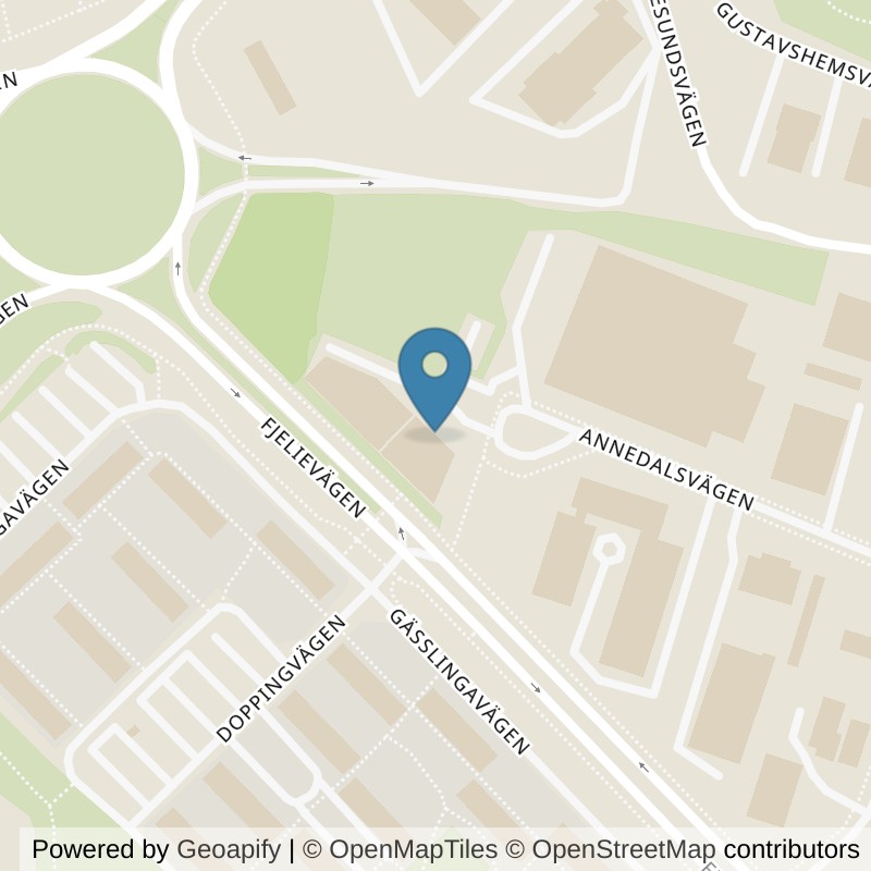 Map: location of Fitness24Seven Lund Klosters Fälad in Lund