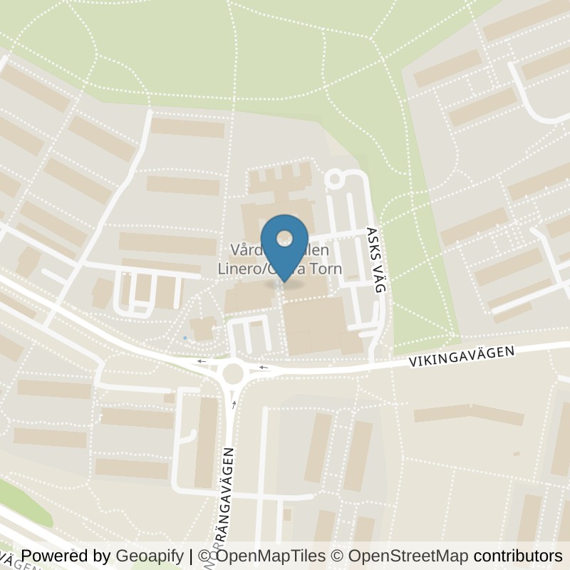 Map: location of Fitness24Seven Lund Linero C in Lund
