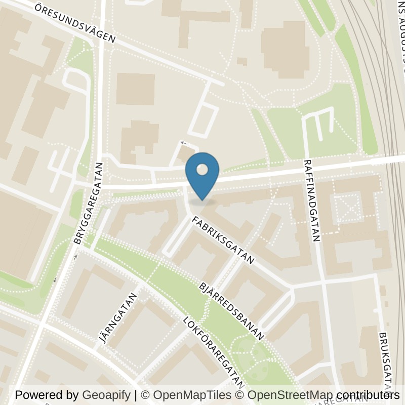 Map: location of Fitness24Seven Lund Sockerbruket in Lund