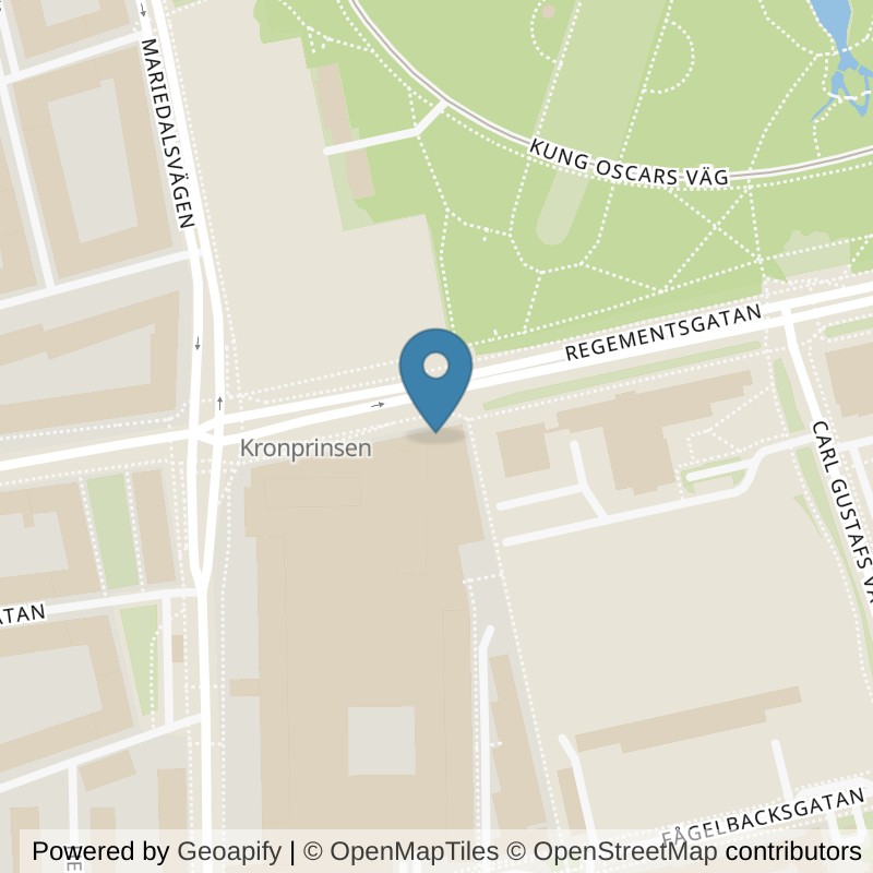 Map: location of Fitness24Seven Malmö Kronprinsen Group in Malmö