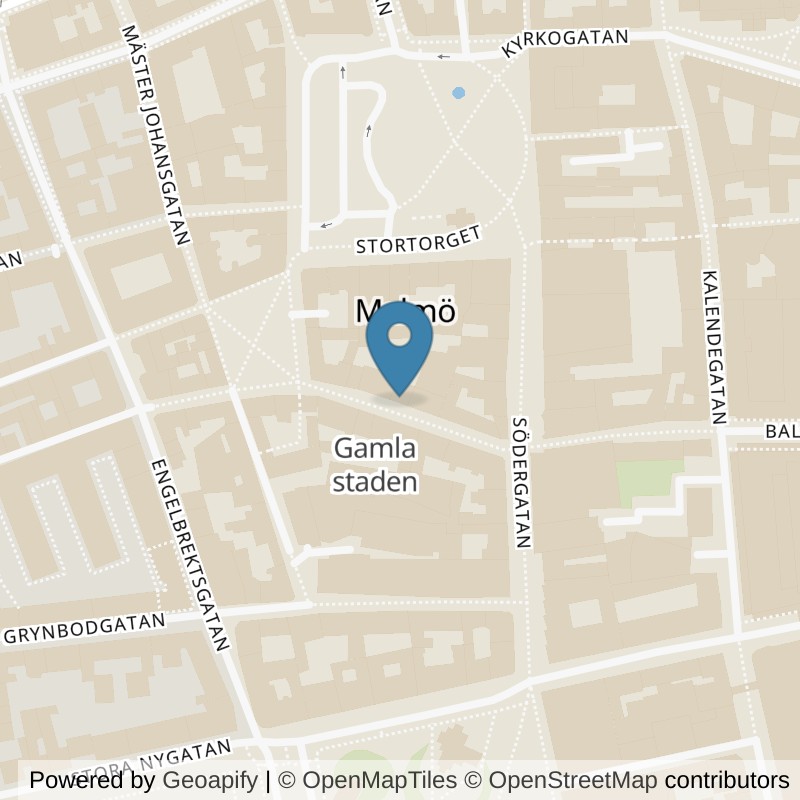 Map: location of Fitness24Seven Malmö Lilla Torg Group in Malmö