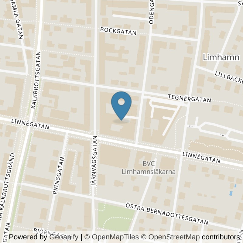 Map: location of Fitness24Seven Malmö Limhamn in Malmö
