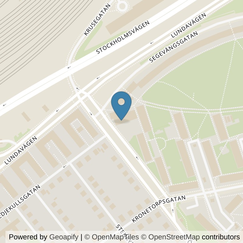 Map: location of Fitness24Seven Malmö Segevång in Malmö