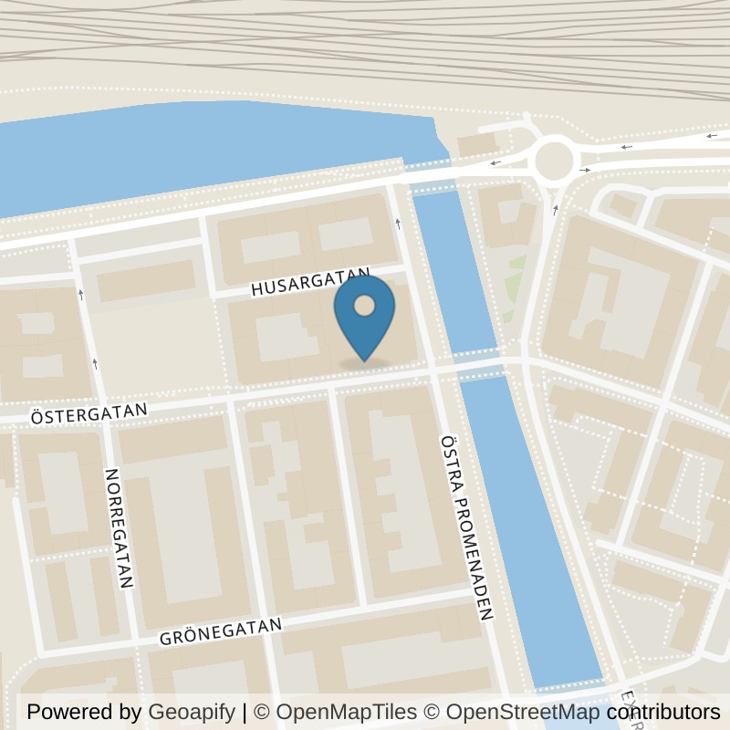 Map: location of Fitness24Seven Malmö Slussen in Malmö