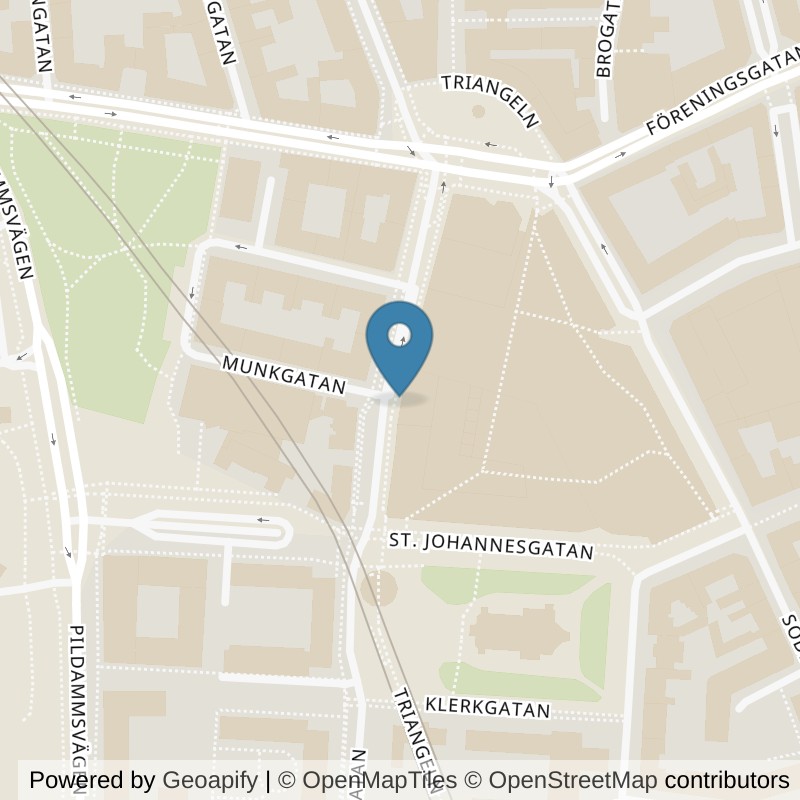 Map: location of Fitness24Seven Malmö Triangeln in Malmö
