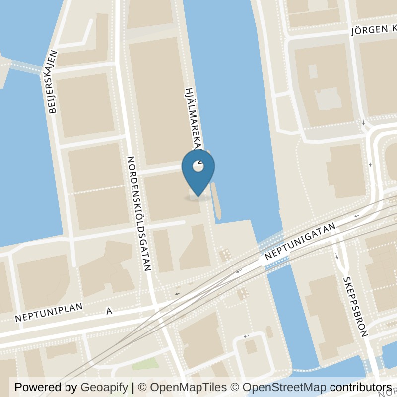 Map: location of Fitness24Seven Malmö Universitetsholmen in Malmö