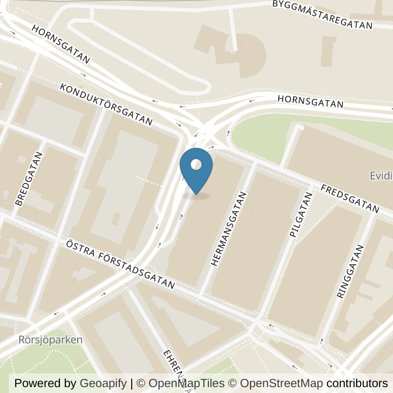 Map: location of Fitness24Seven Malmö Värnhem Group in Malmö