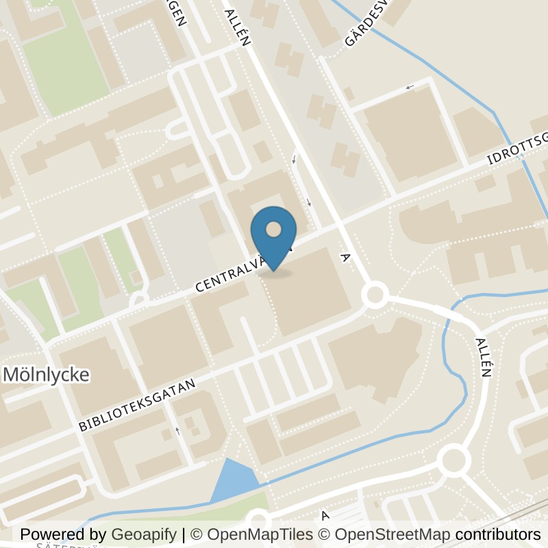 Map: location of Fitness24Seven Mölnlycke Centrum in Mölnlycke