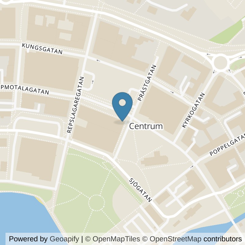 Map: location of Fitness24Seven Motala Centrum in Motala