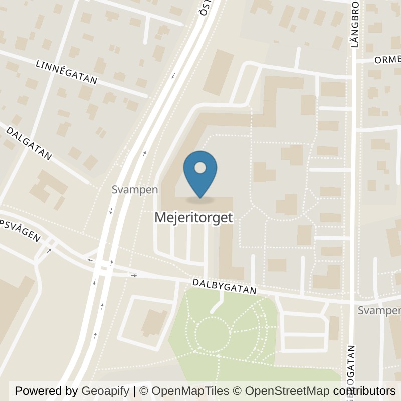 Map: location of Fitness24Seven Örebro Svampen in Örebro