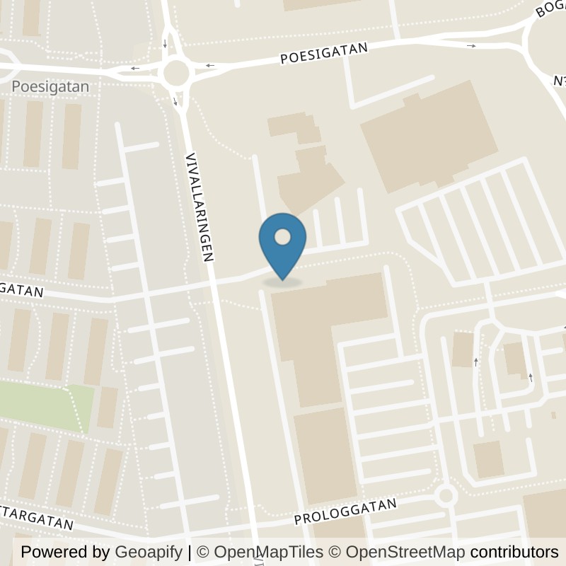 Map: location of Fitness24Seven Örebro Vivalla in Örebro