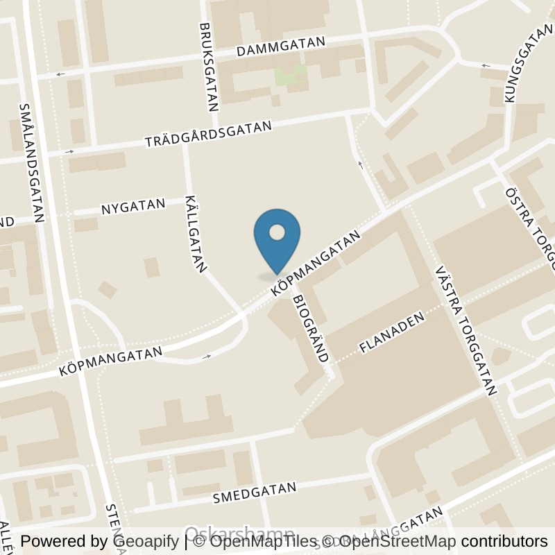 Map: location of Fitness24Seven Oskarshamn Centrum in Oskarshamn