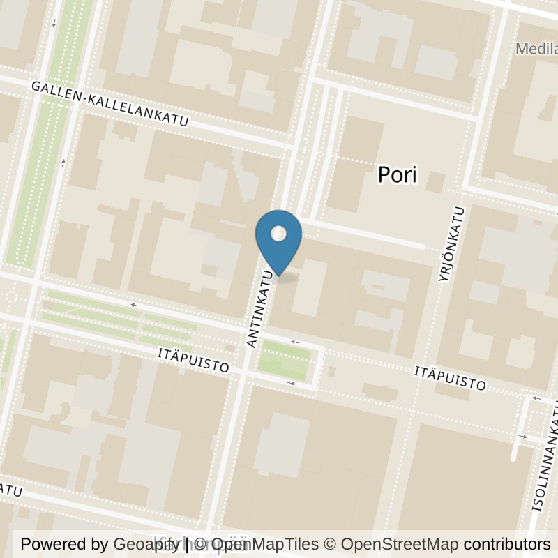 Map: location of Fitness24Seven Pori Kauppatori in Pori