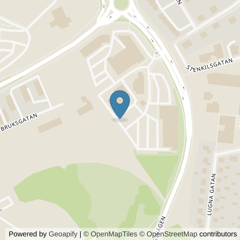 Map: location of Fitness24Seven Skövde Hallenbergsrondellen in Skövde