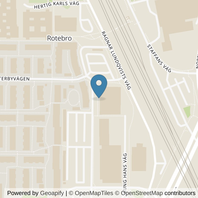 Map: location of Fitness24Seven Sollentuna Rotebro Station in Sollentuna