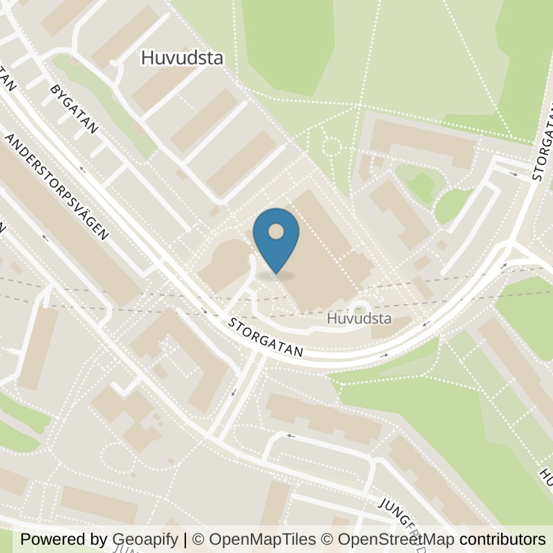 Map: location of Fitness24Seven Solna Huvudsta in Solna
