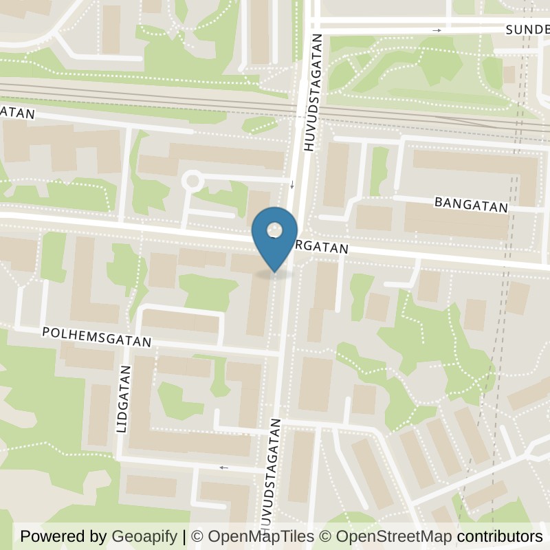 Map: location of Fitness24Seven Solna Huvudstagatan in Solna