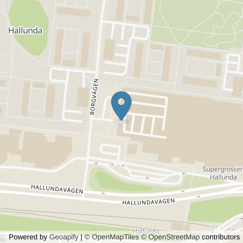 Map: location of Fitness24Seven Botkyrka Hallunda Centrum in Stockholm