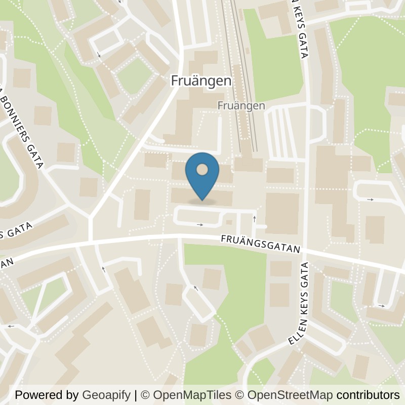 Map: location of Fitness24Seven Stockholm Fruängen C Group in Stockholm