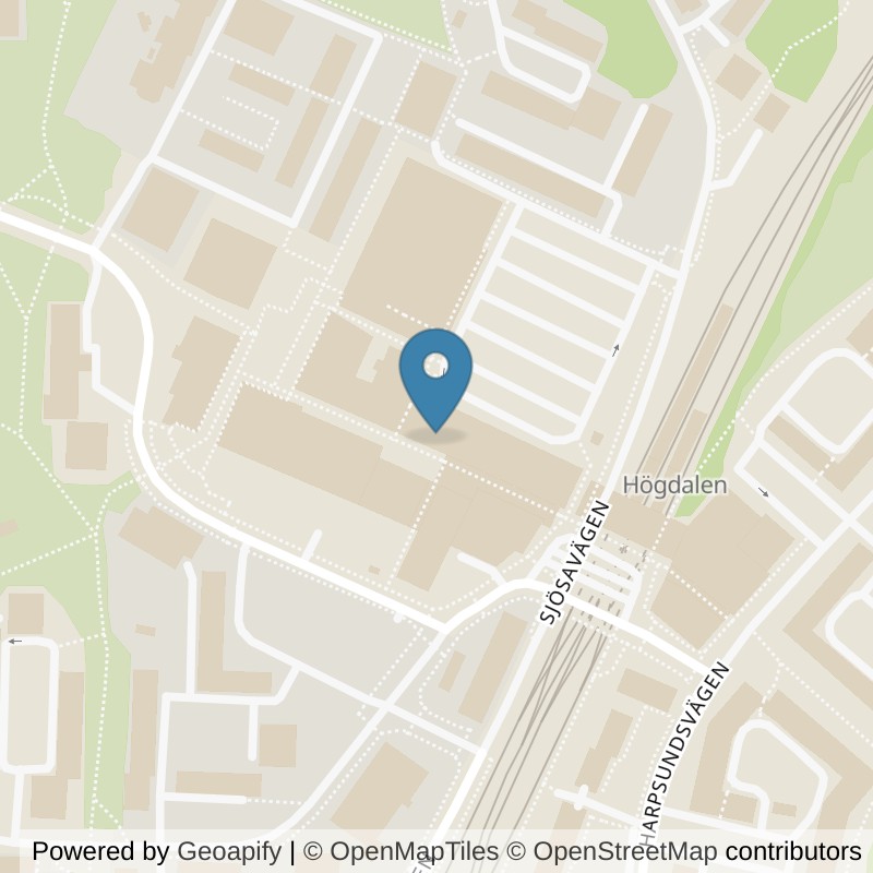 Map: location of Fitness24Seven Stockholm Högdalen in Stockholm