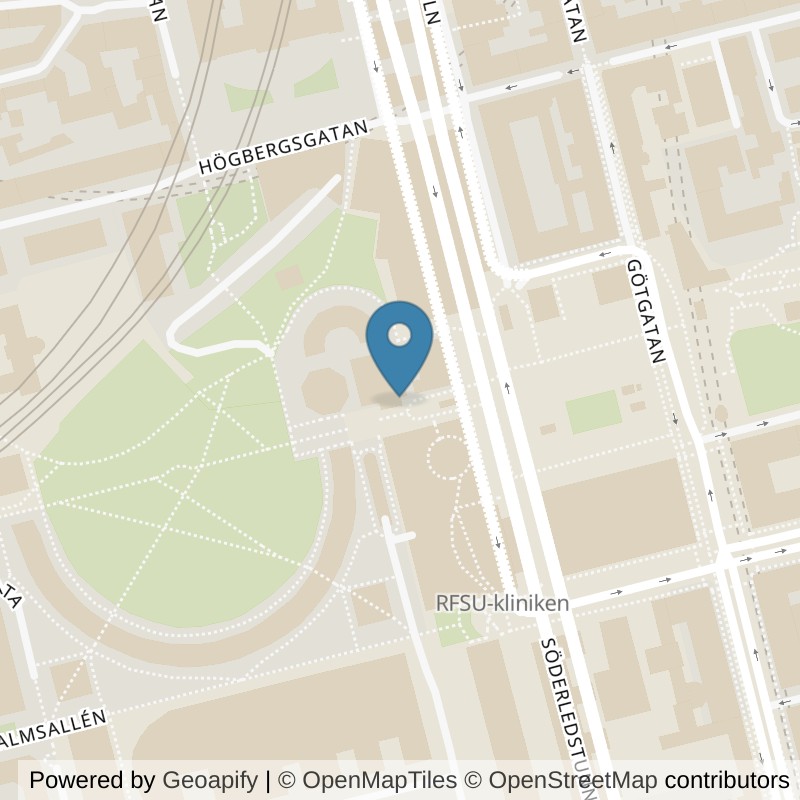Map: location of Fitness24Seven Stockholm Medborgarplatsen in Stockholm
