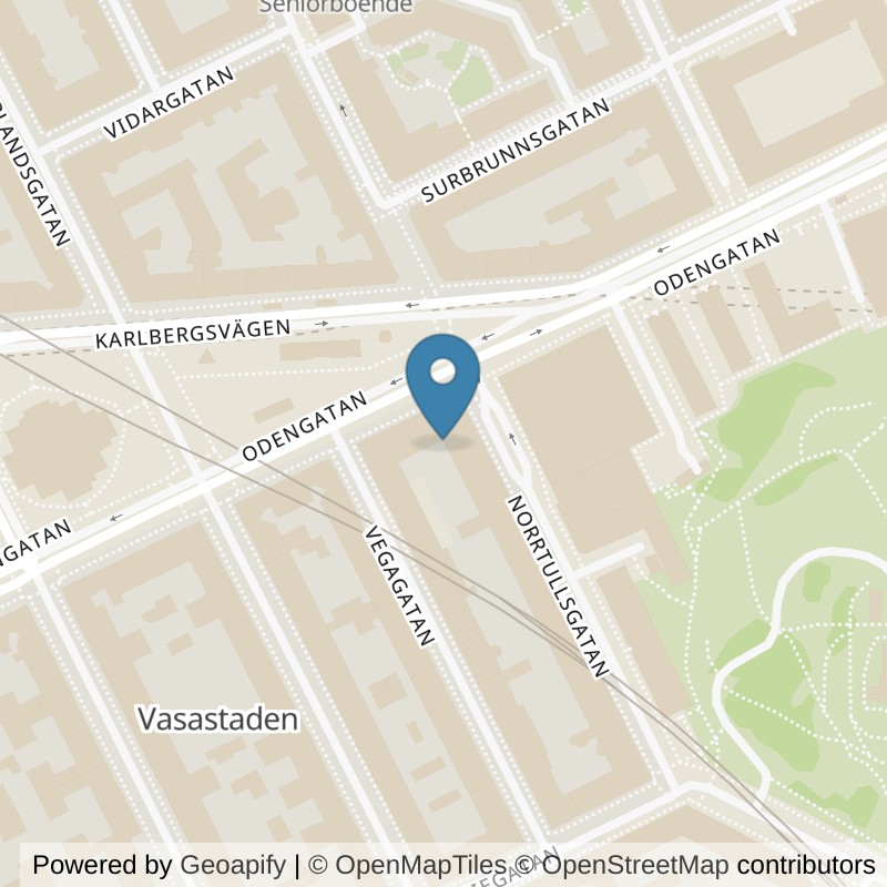 Map: location of Fitness24Seven Stockholm Odenplan Group in Stockholm