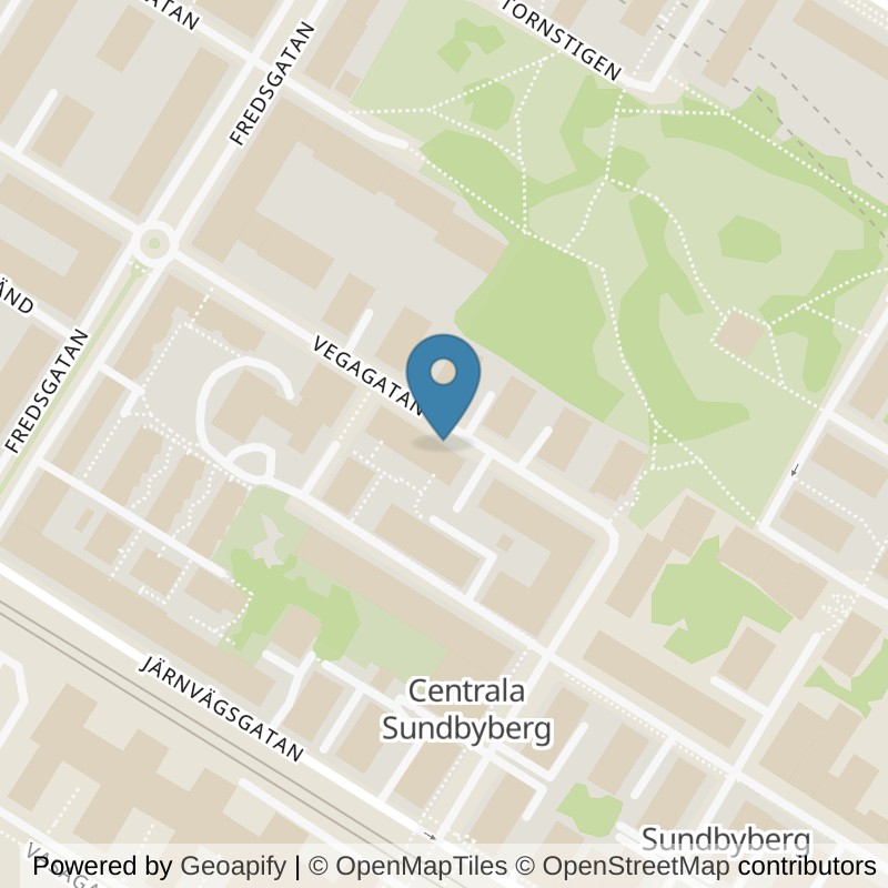 Map: location of Fitness24Seven Sundbyberg Centrum Group in Stockholm