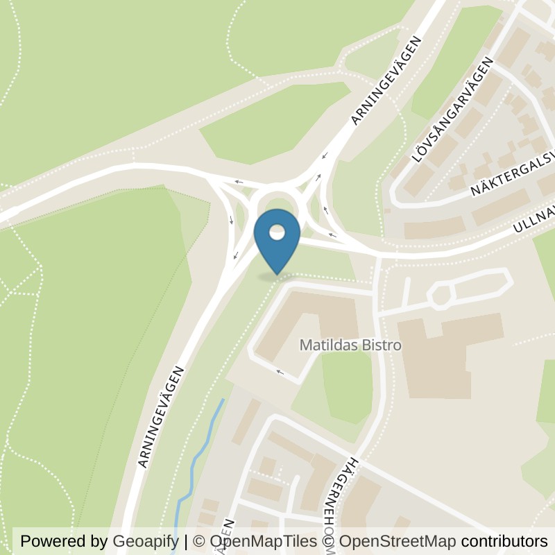 Map: location of Fitness24Seven Täby Hägerneholm in Täby