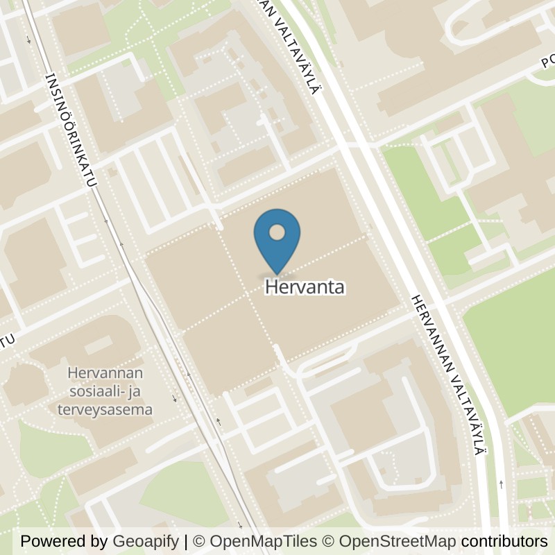 Map: location of Fitness24Seven Tampere Hervanta Duo in Tampere