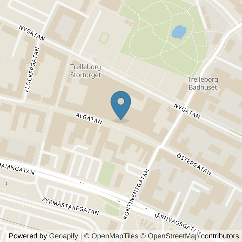 Map: location of Fitness24Seven Trelleborg Centrum Group in Trelleborg