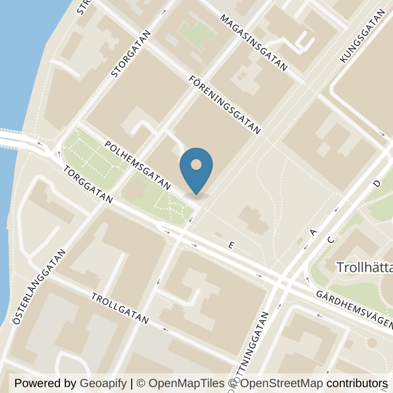 Map: location of Fitness24Seven Trollhättan Centrum Group in Trollhättan
