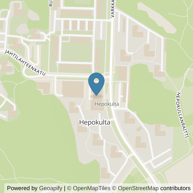 Map: location of Fitness24Seven Turku Hepokulta in Turku