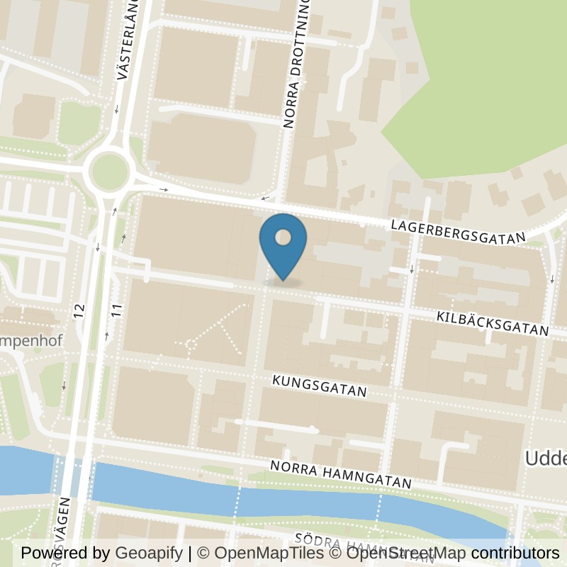 Map: location of Fitness24Seven Uddevalla Centrum in Uddevalla