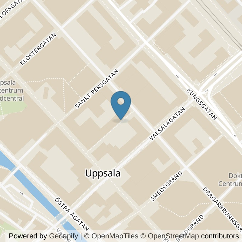 Map: location of Fitness24Seven Uppsala Centrum in Uppsala