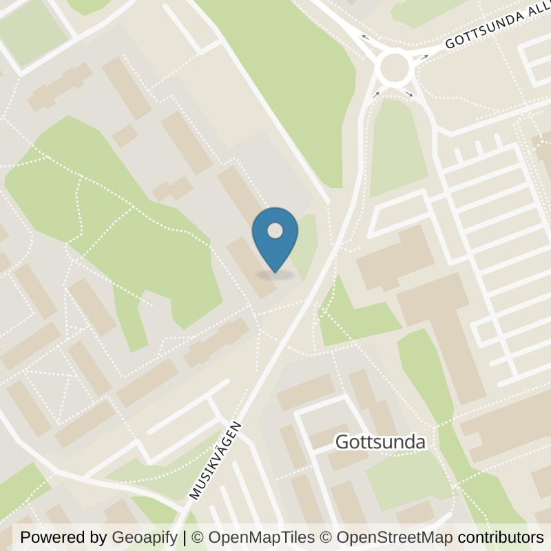 Map: location of Fitness24Seven Uppsala Gottsunda C in Uppsala