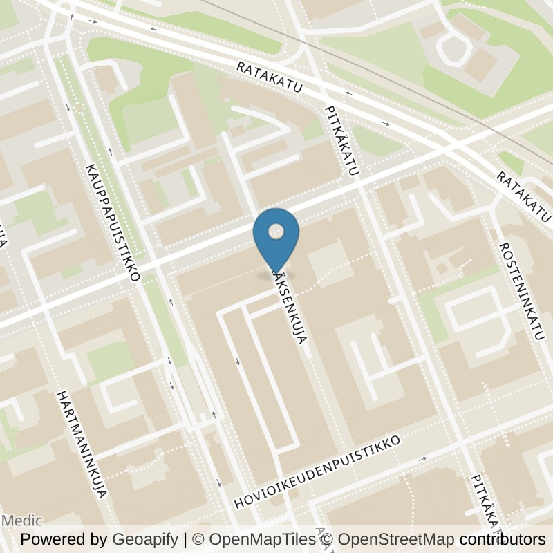 Map: location of Fitness24Seven Vaasa Keskusta in Vaasa