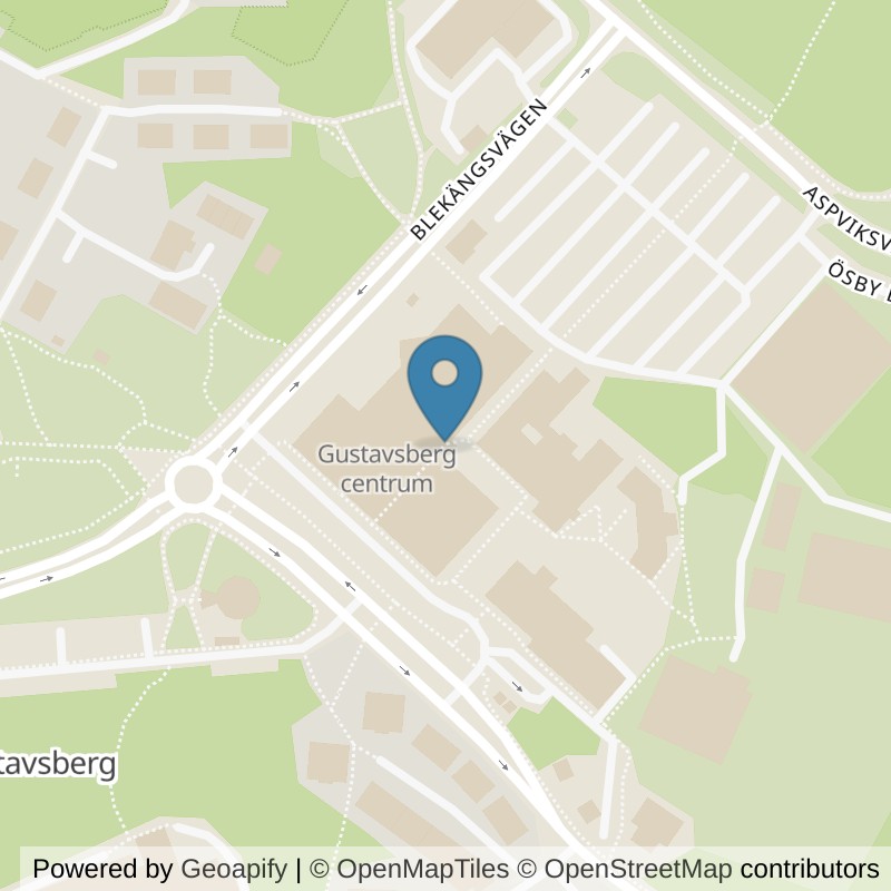 Map: location of Fitness24Seven Värmdö Gustavsberg in Värmdö