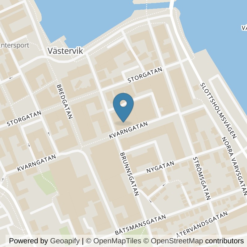 Map: location of Fitness24Seven Västervik Centrum in Västervik