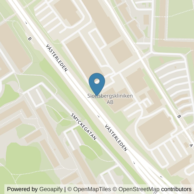 Map: location of Fitness24Seven Göteborg Frölunda in Västra Frölunda