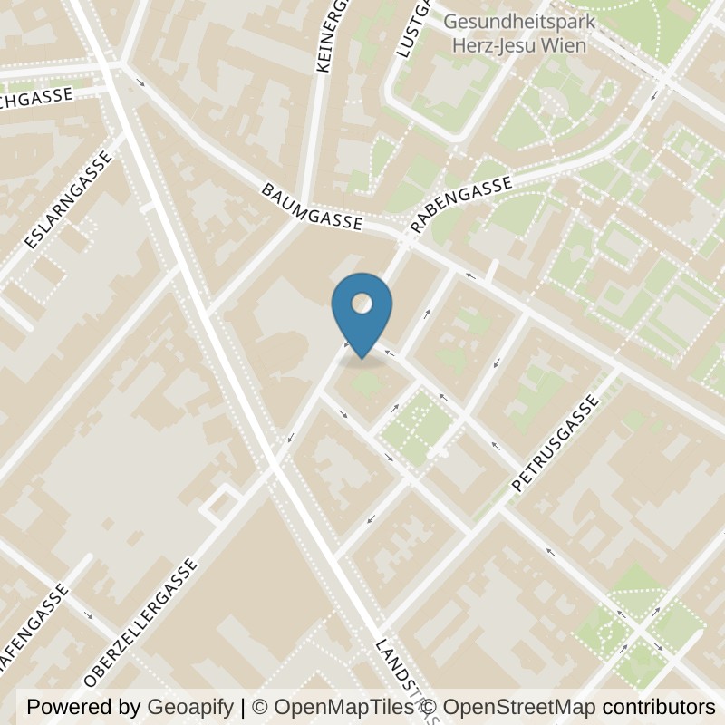 Map: location of Fitnesscenter Rabengasse in Wien